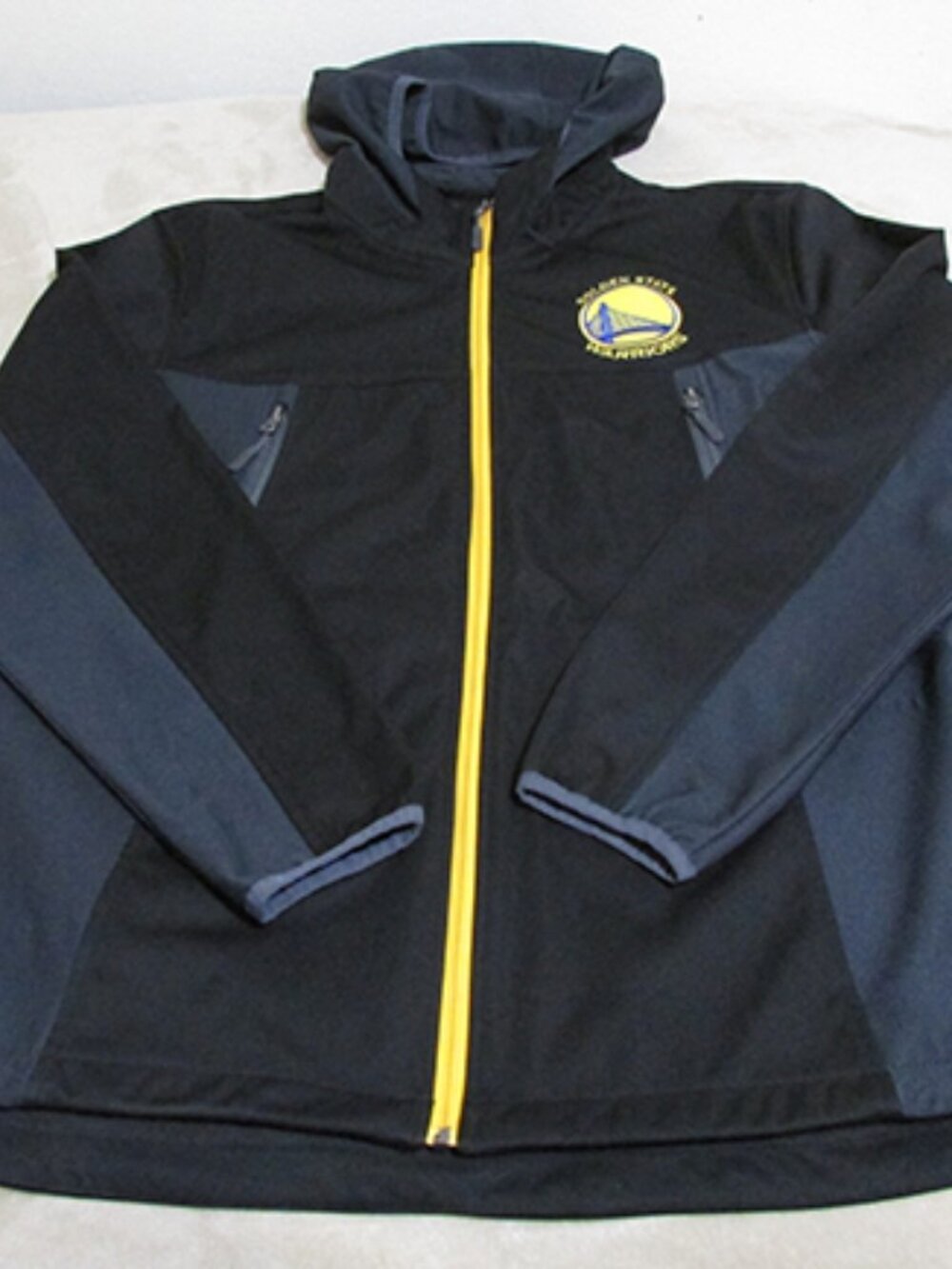 NBA Golden State Warriors Men's Full Zip Jacket w/ Hood - Size Large (1A)
